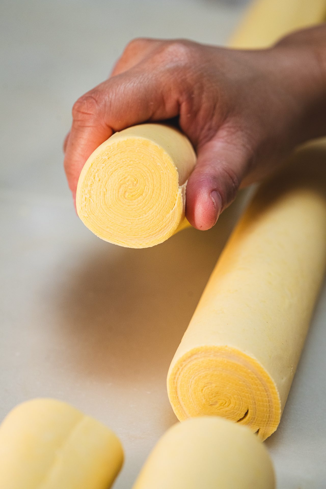 Hamur: pastel de nata üretimi